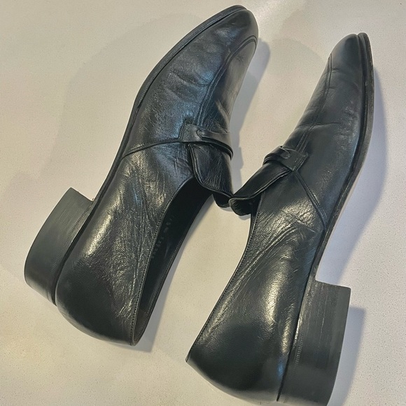 Bally of Switzerland vintage black leather loafers main image 4